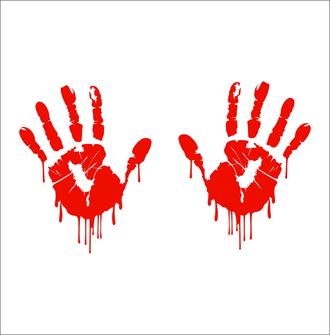 Happy Halloween Bloody handprint Blood SVG DXF PNG eps. | Etsy