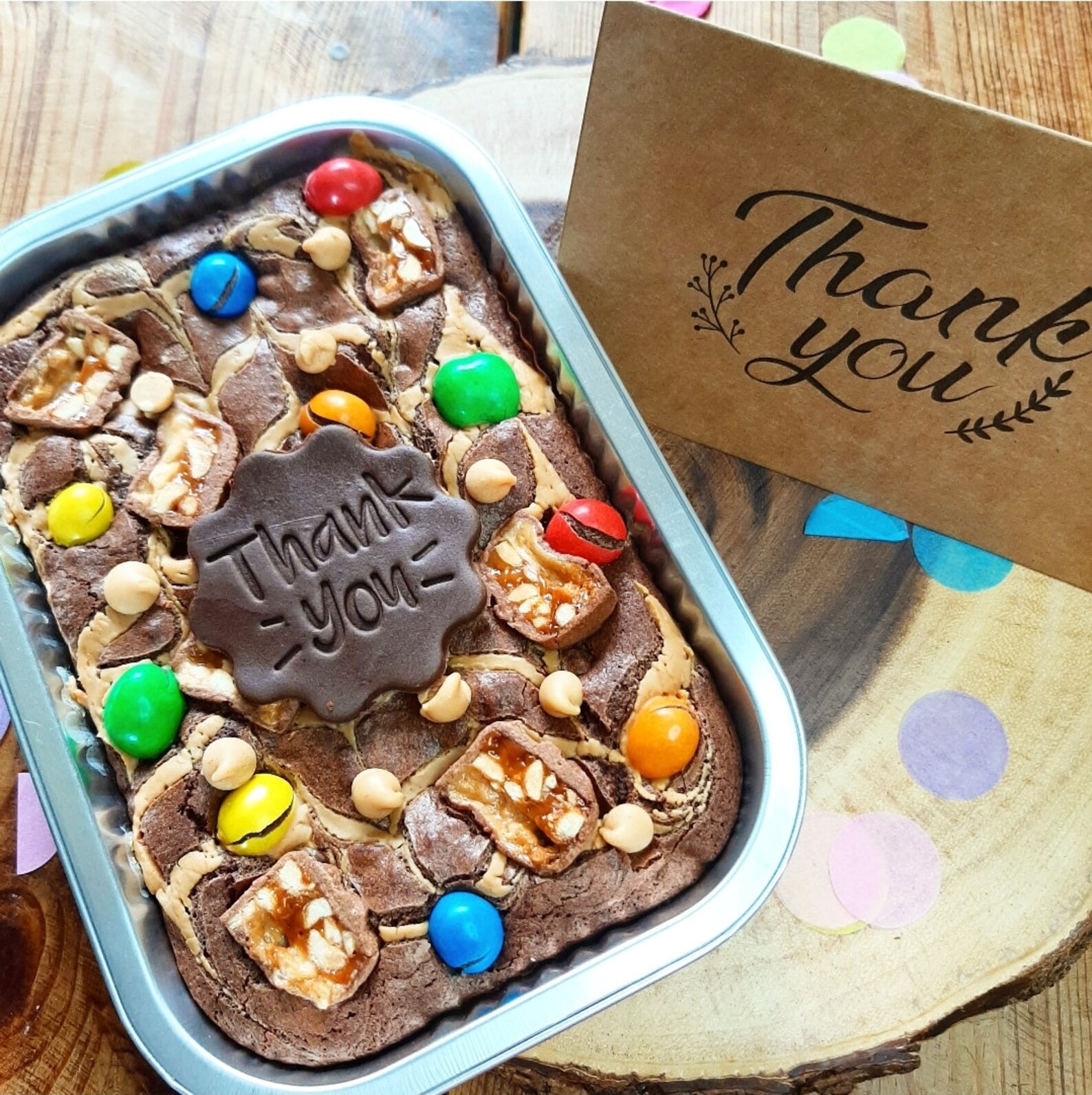 Thank you gifts Brownie box postal brownies Thank you Etsy