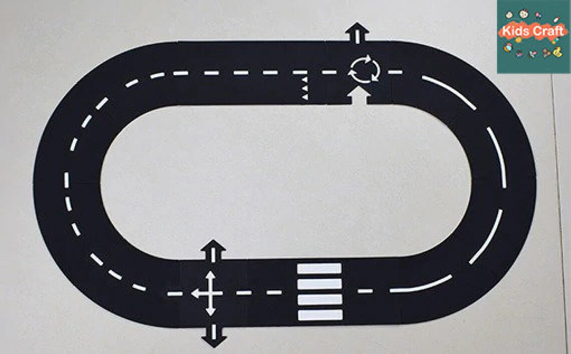 Children road building motorway /toy car traffic roadway/ Etsy