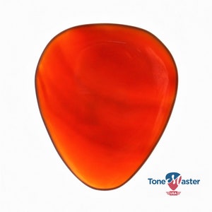 Buy one get one free, your choice- Tone-Master MN031B Red Maxi Agate Stone Guitar Pick