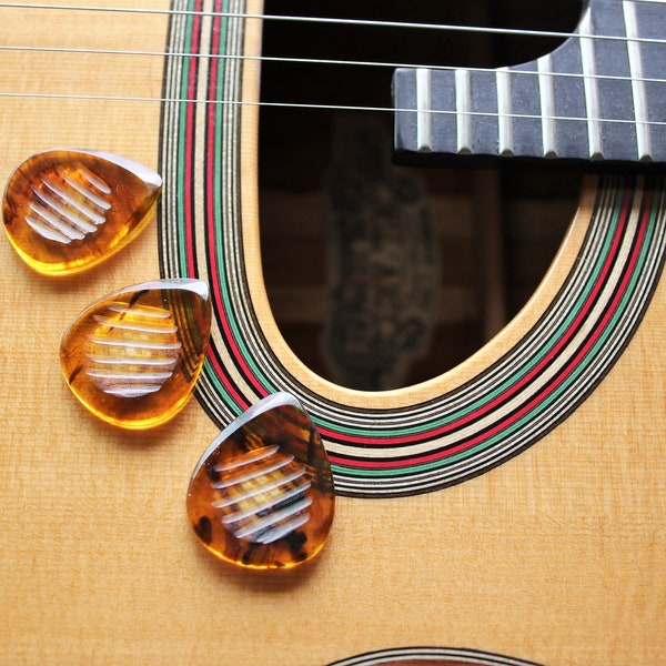 Resin Guitar Pick Etsy