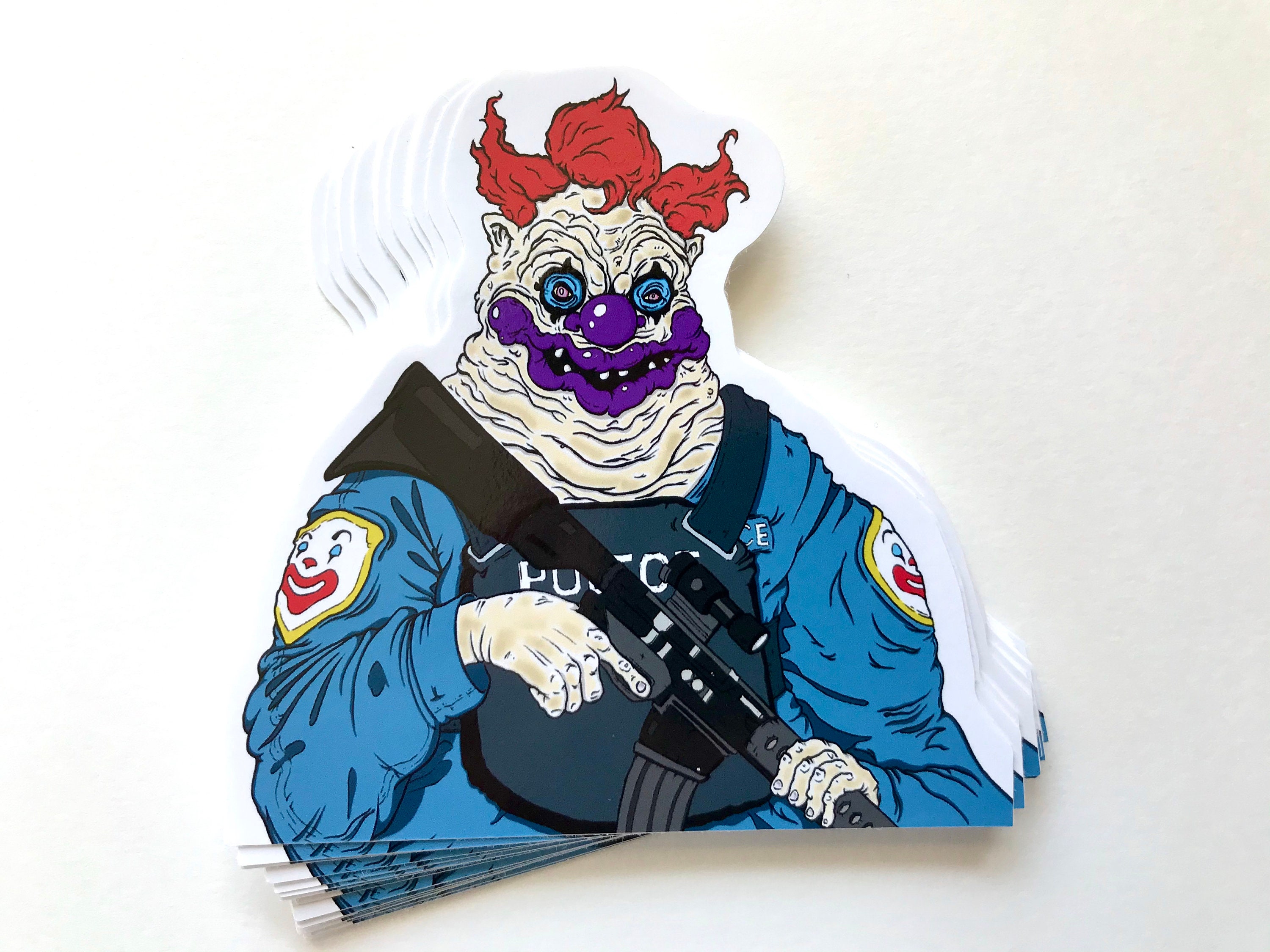 Crazy Clown Aufkleber – 288 Stück, 2 Blätter à 21x29,7 Cm | Lustige Clown-Motive Zum Dekorieren Von Heften, Möbeln & Mehr