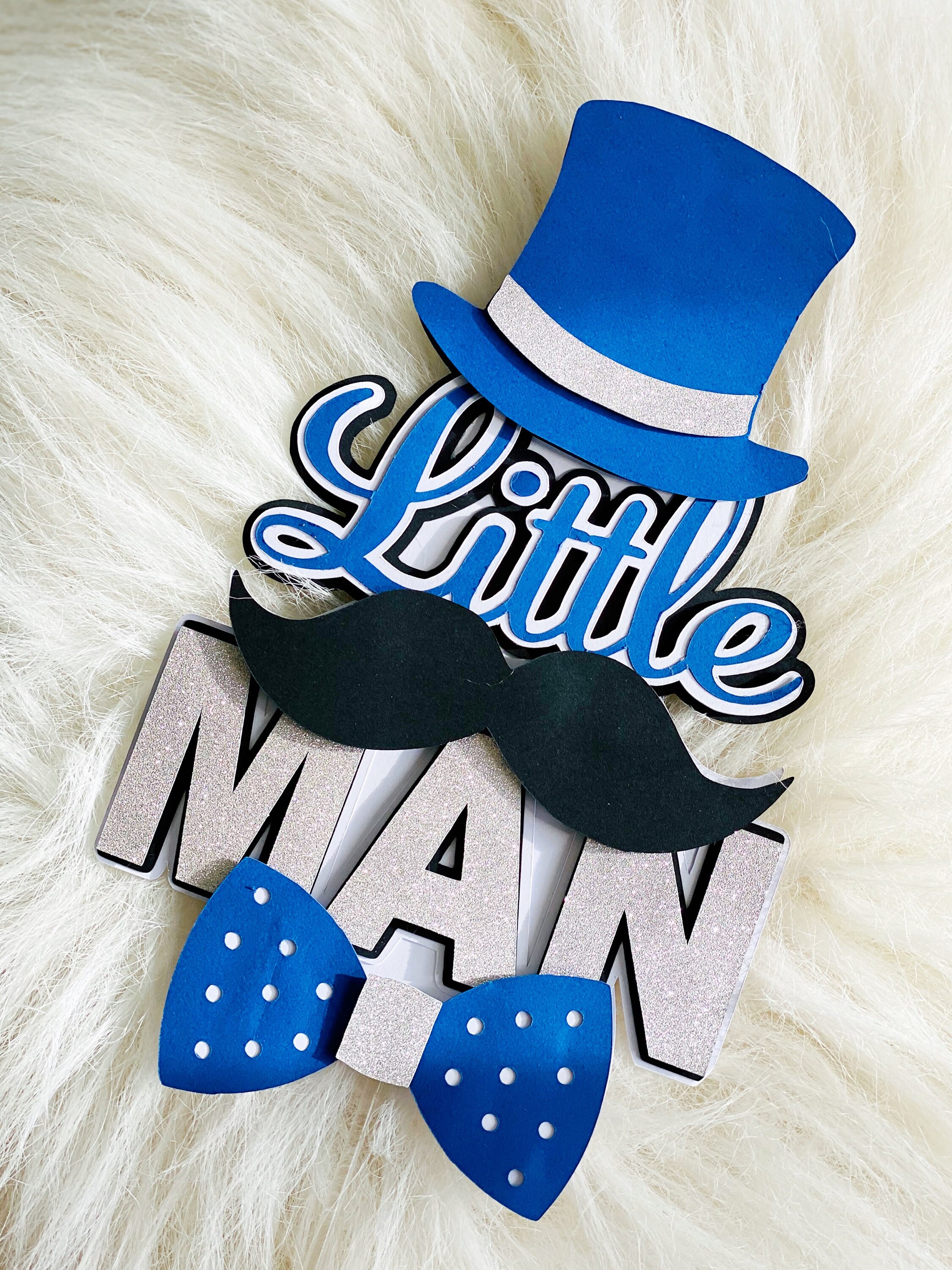 Little Man Little Man Cake Topper Boy Birthday Boy Cake - Etsy