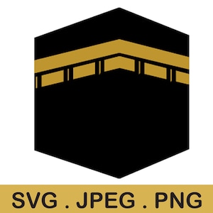 Kaaba SVG, Cricut cutting SVG, Kaaba SVG File, Kaaba Cutting Image, Hajj svg, Makka svg, Islamic svg, islam, arabic svg, mecca svg, mecca
