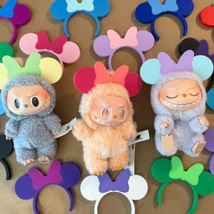 Minnie with Bow 3D Printed Ear Accessory for NuiMO Dolls and Labubu Monsters