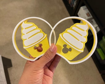 Dole whip Disney themed snack ears 3D Printed