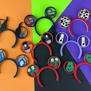 3D Printed Villains Halloween Holiday Ear Accessory for NuiMO Dolls and Labubu Monsters