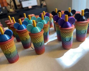 Mickey Starbucks cup themed Keychain