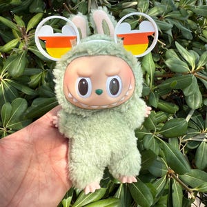 Halloween Mickey Candy Corn themed 3D Printed Ear Accessory for NuiMO Dolls and Labubu Monsters