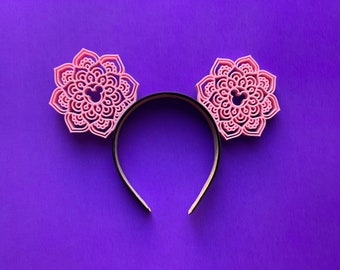 Mandala 3D Printed Ears