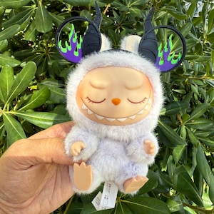 Maleficent Sleeping Beauty Aurora 3D Printed Villains Halloween Holiday Ear Accessory for NuiMO Dolls and Labubu Monsters