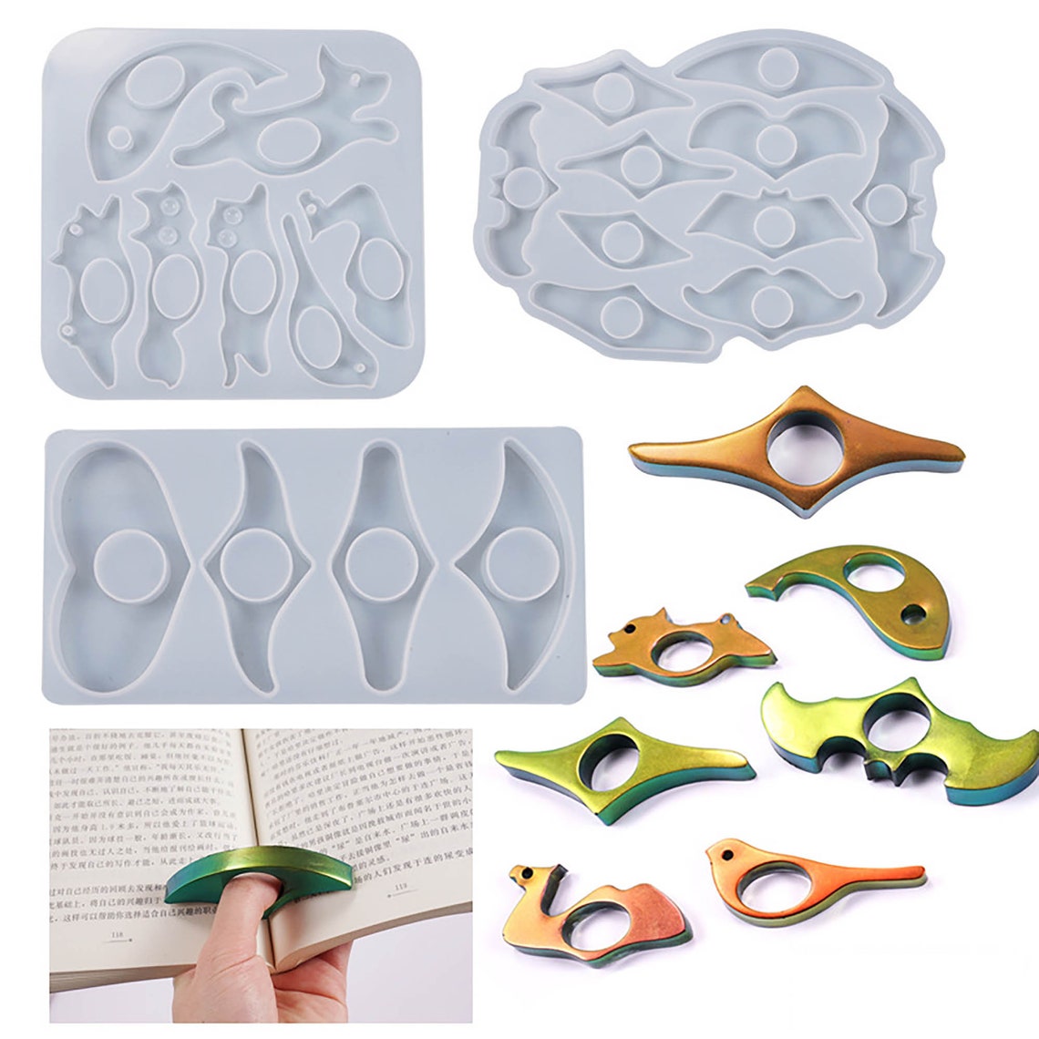 NEW Silicone Bookmark Mold Resin Mold for Bookmark Resin Etsy