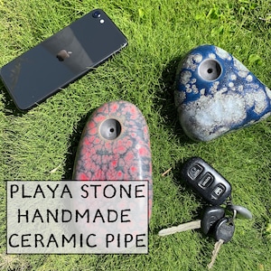 Handgemachte Keramik Pfeife Playa Stone Höchste Qualität Künstler made USA California Designer