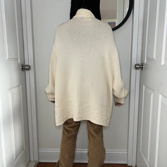 Vintage 90s cozy knit oversized cardigan - image 3