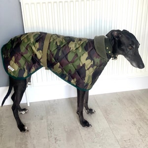 Whippet coat, medium, waterproof , fleece lined, camouflage.