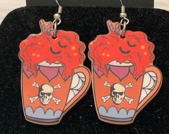 Winifred Halloween Hook Earrings Double Sided Image