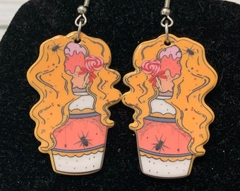 Sarah Halloween Hook Earrings Double Sided Image