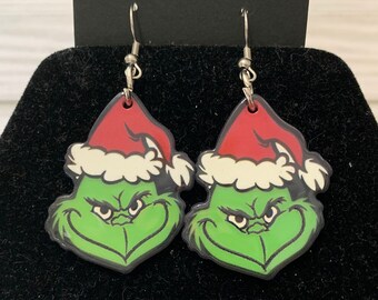 Christmas Hook Earrings Double Sided Image