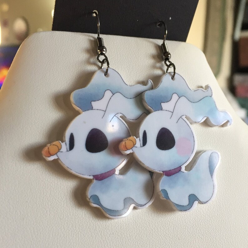 Zero Nightmare Before Christmas Flatback Hook Earrings