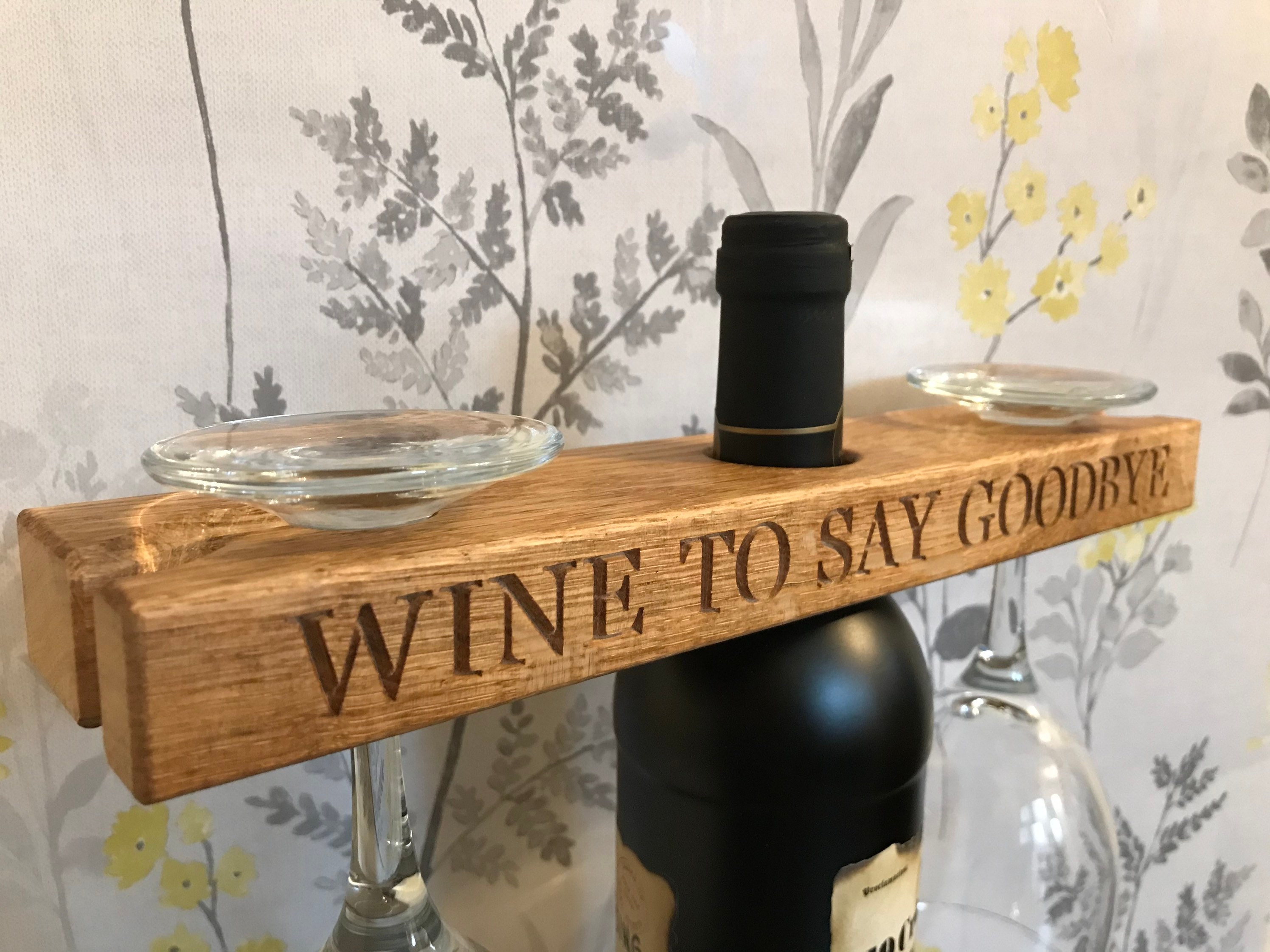 Wine holder. Retirement gift. Wine gift. Leaving gift. Wine Etsy