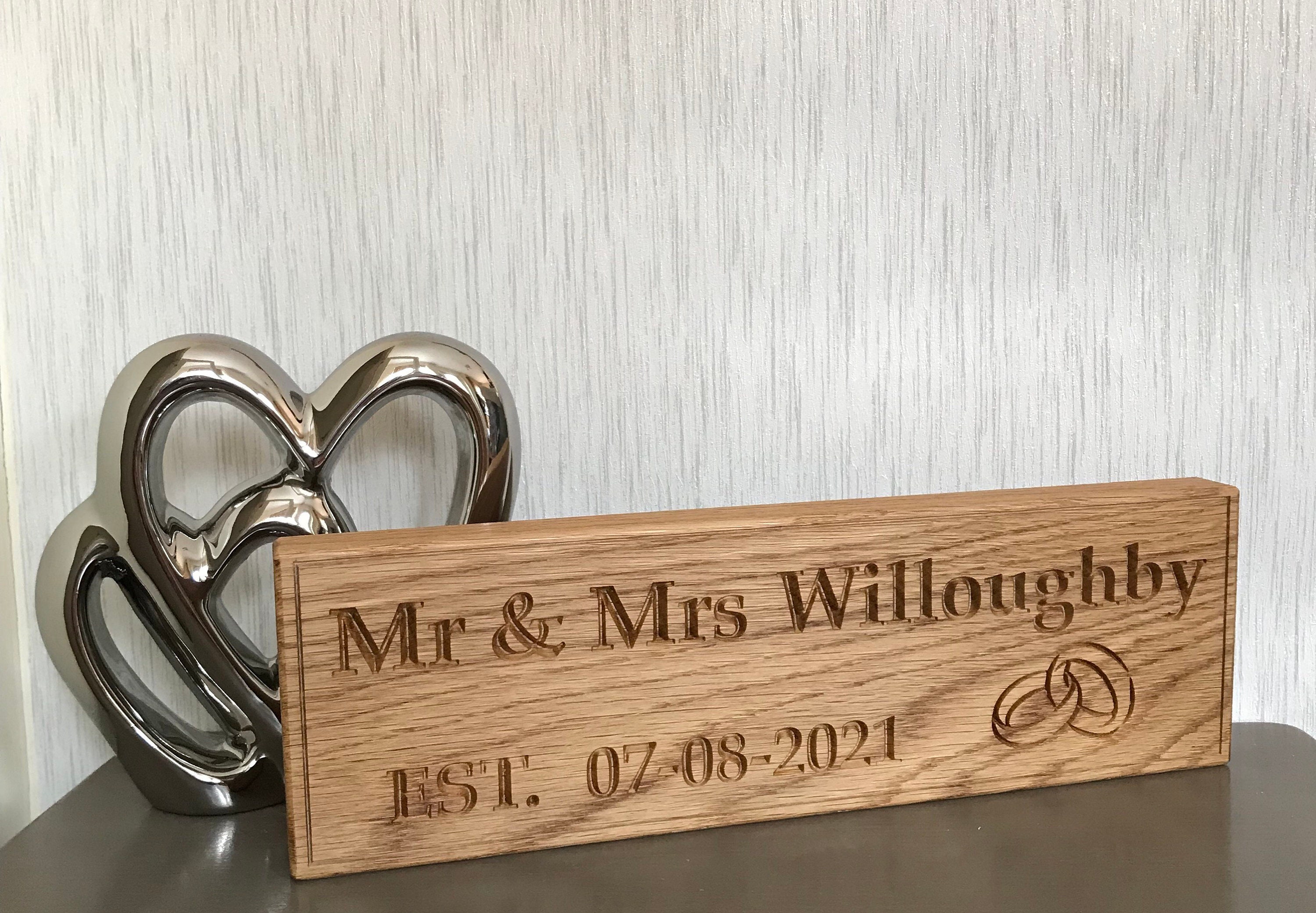 Wedding Sign Personalised Wedding Gift Top Table Decor - Etsy UK
