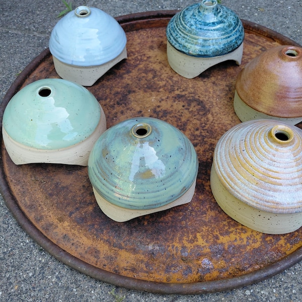 Hardy Toad House, large. Made of speckled clay