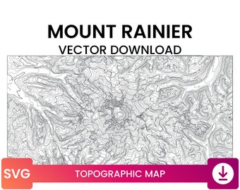 Topographic Map of Mount Whitney, California | Contour Line Map Multi ...
