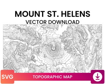 Mount St. Helens Vector - Etsy