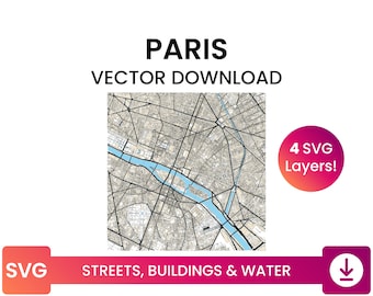パリ フランス 市街地 道路地図 | svg png dxf pdf eps | ベクター
