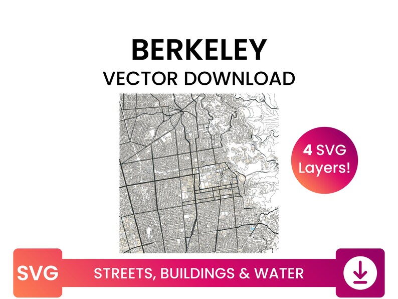 Street Network, Building Footprints & Waterbodies of Berkeley ...