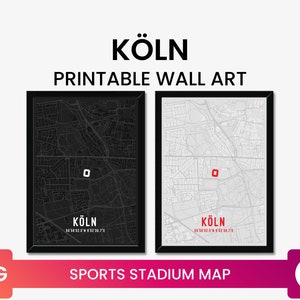 Cologne Stadium Poster | Printable Wall Art