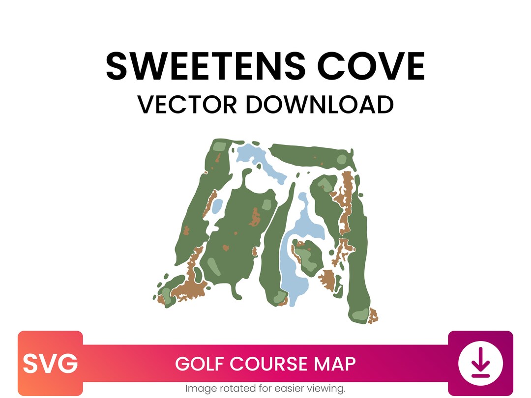 Golf Course Map of Sweetens Cove, South Pittsburg, Tennessee, United