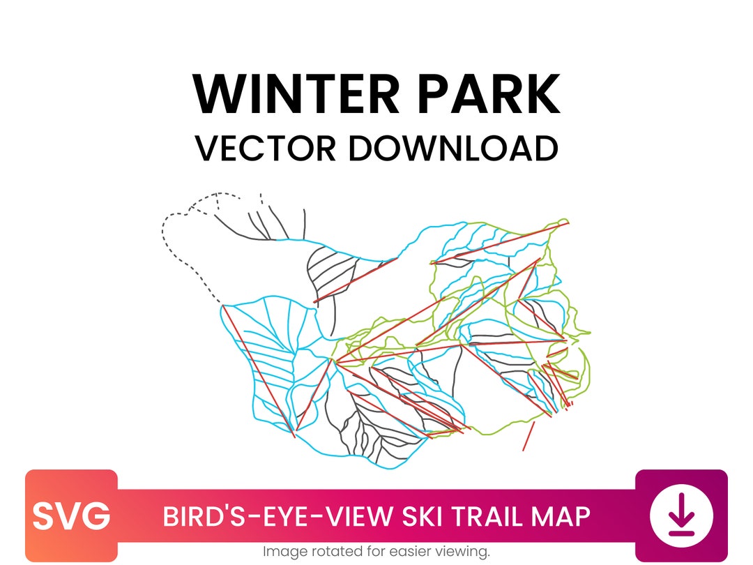 Ski Trail Map of Winter Park, Colorado, United States | Ski Map Multi
