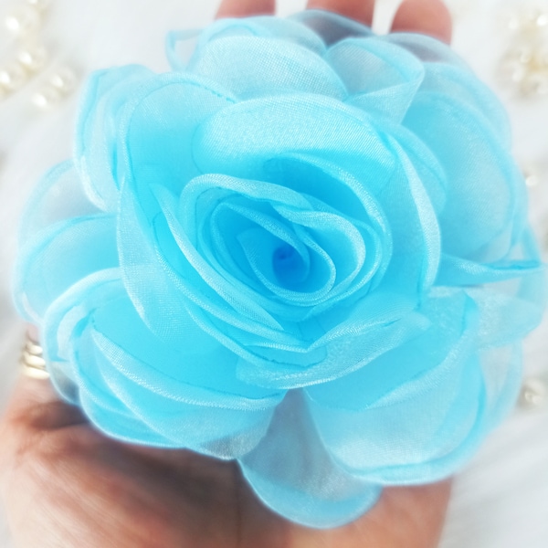 3d Aqua Rose Fabric Etsy 3d Aqua Rose Fabric Etsy