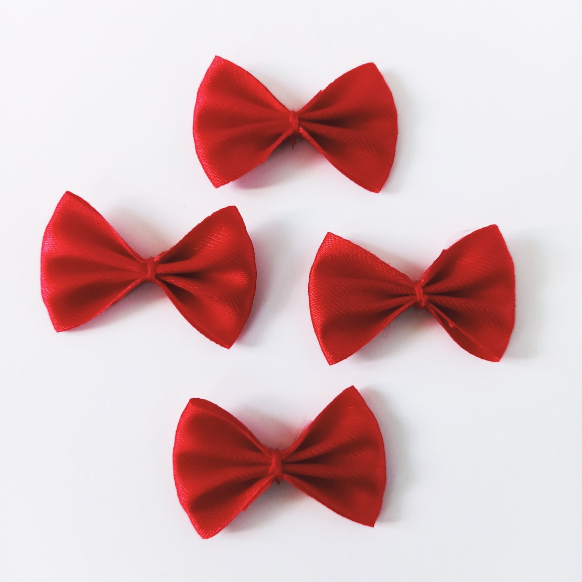 10 Red Bow Ties 1.5 Inchesmini Craft Bowdoll Costumefavor - Etsy