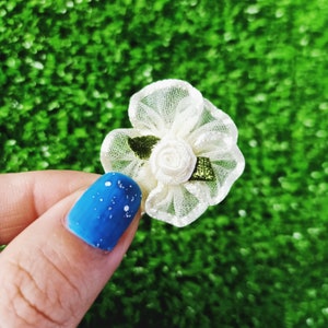 CremeBand Rosen (5/10 Stk.), 1 1 1/8 Zoll,Rosen Applikation,Nähblumen,Satinrand,OrganzaBlumen,Ivory Verzierung,Creme Blumen,Hochzeit