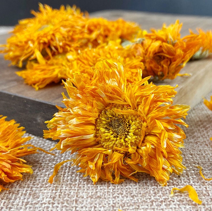 CALENDULA Flowers Whole, Dried Whole Calendula Flower 