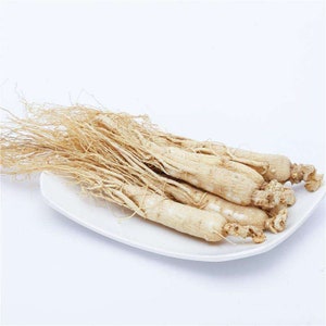 WHITE GINSENG Roots - Whole Root Pieces - White Panax Roots-White ginseng Roots 250g/pack