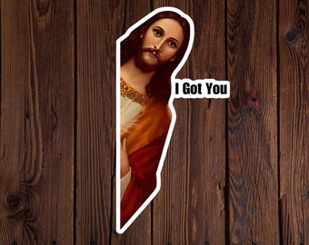 Jesus I Got You Magnet: Funny Religious Refrigerator Fridge Decor