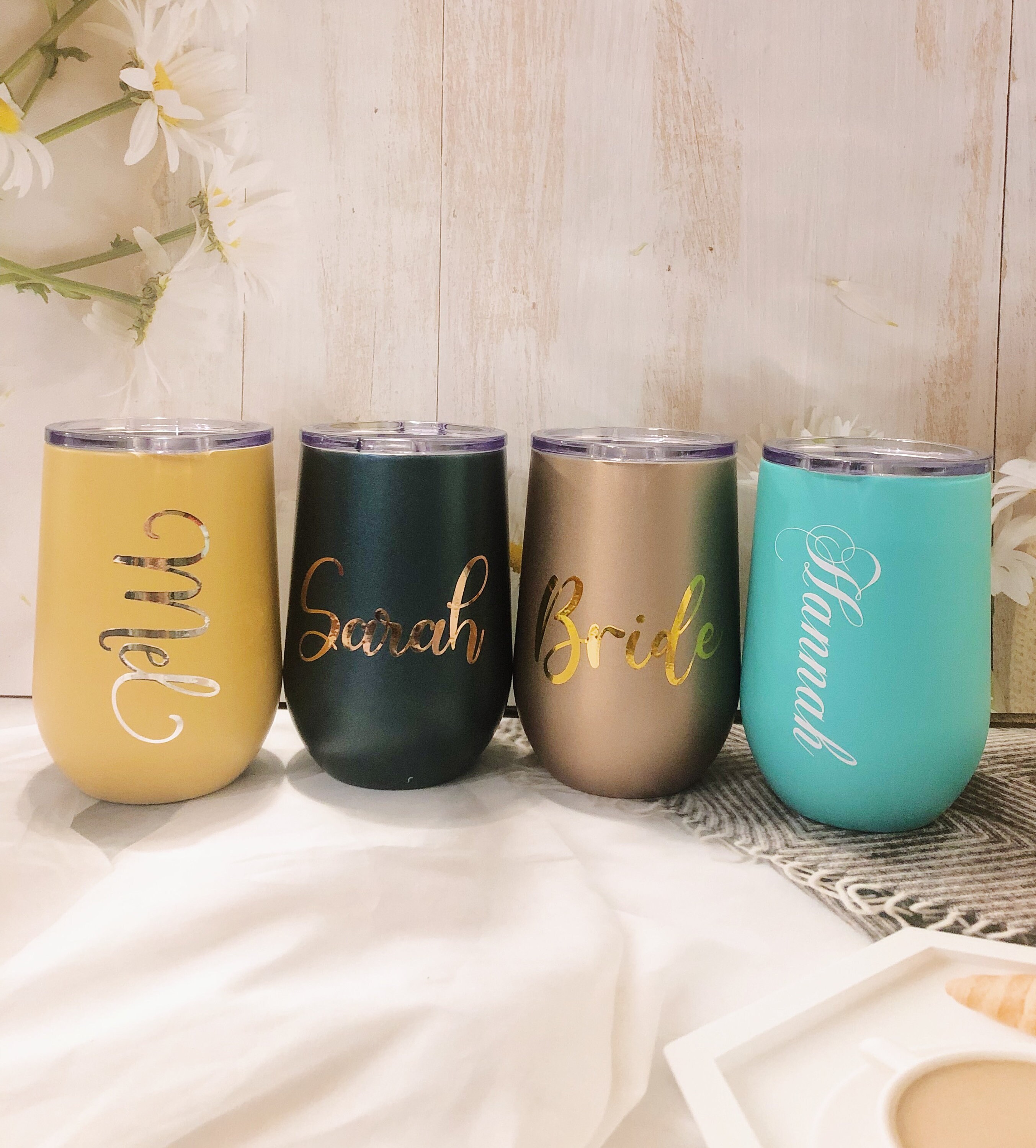 PERSONALISED Reusable Travel Wine Tumblerteachers Giftcustom Etsy