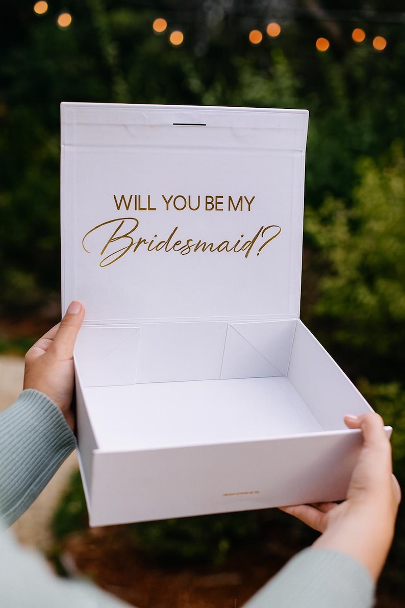 Luxury Gift Box|Magnetic Gift Box|Bridesmaid Maid of Honour gift box|Best man gift box|Personalised Name Box|Birthday Box|Groomsman Box image 13