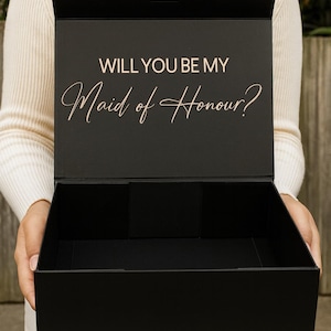Luxury Gift Box|Magnetic Gift Box|Bridesmaid Maid of Honour gift box|Best man gift box|Personalised Name Box|Birthday Box|Groomsman Box image 18
