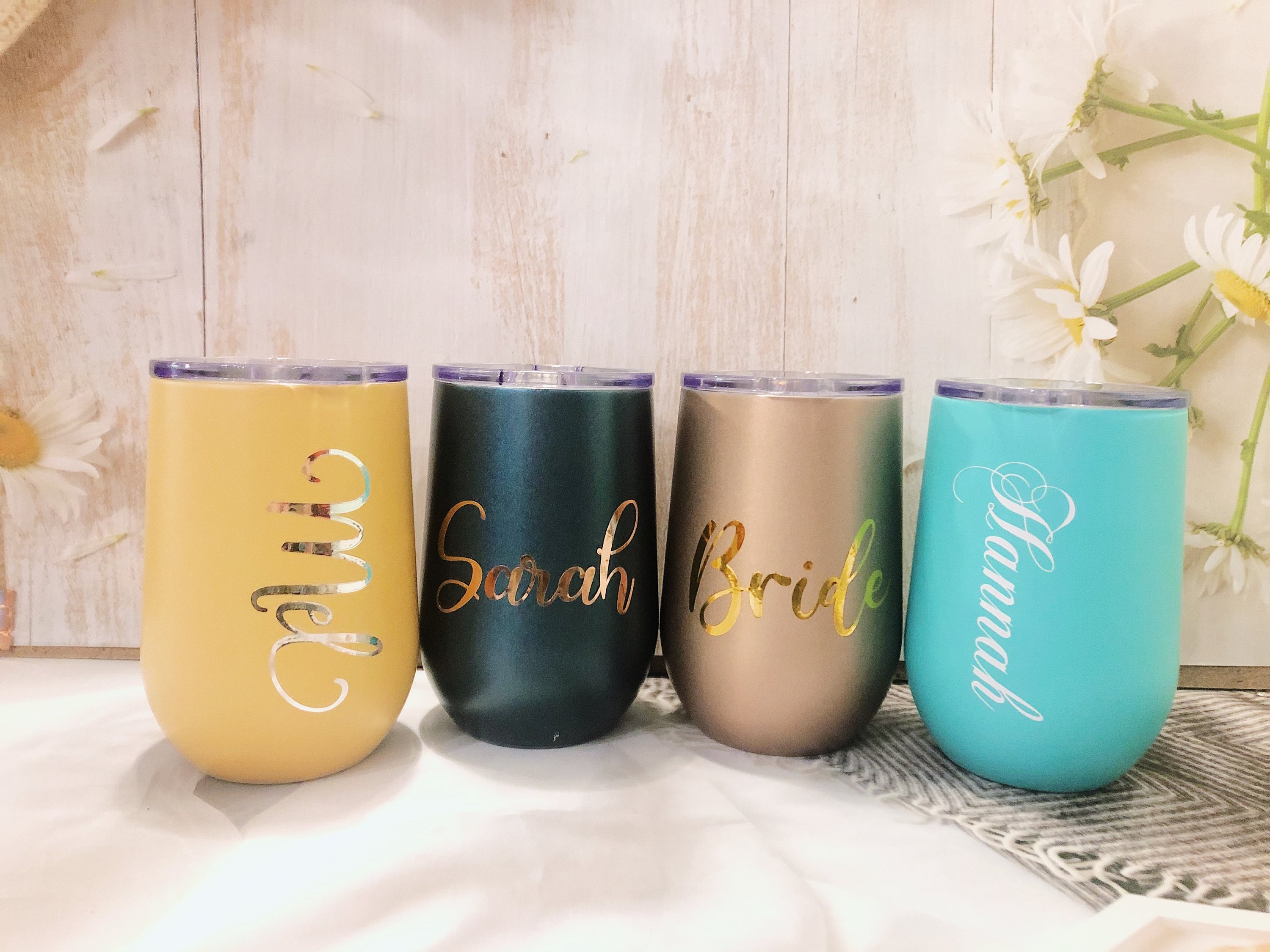 PERSONALISED Reusable Travel Wine Tumblerteachers Giftcustom Etsy