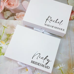 Luxury Gift Box|Magnetic Gift Box|Bridesmaid Maid of Honour gift box|Best man gift box|Personalised Name Box|Birthday Box|Groomsman Box