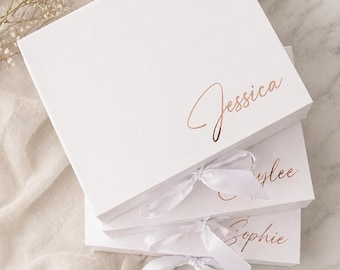 Luxury Gift Box|Magnetic Gift Box|Bridesmaid Maid of Honour gift box|Best man gift box|Personalised Name Box|Birthday Box|Groomsman Box