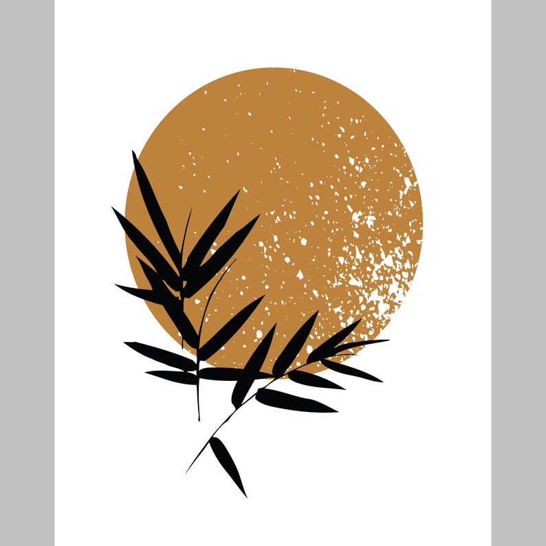 Modern Botanical Wall Art Downloadable Prints Downloadable Art Etsy