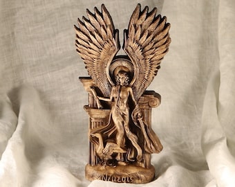 ネメシス像：ギリシャの復讐の女神、木彫 - Etsy 日本