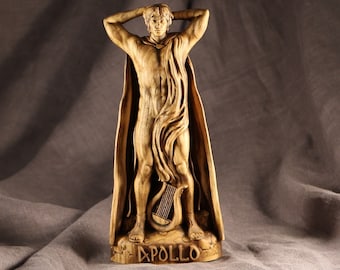 Apollo Statue: Griechischer Sonnengott Holzschnitzerei