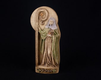 Saint brigid, Brigid statue Celtic goddess Brigid goddess St Bridget Saint bridget Irish Celtic mythology Brigid of kildare Religious statue