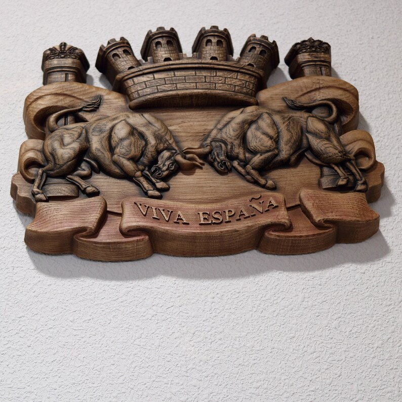 Bull Wood Carvings Wall Art Rustic Home Decor Wood Carving Etsy